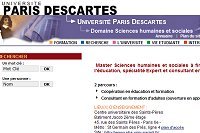 Master Sciences humaines et sociales à finalité professionnelle, mention Sciences de l'éducation, spécialité Expert et consultant en éducation et formation