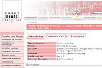 Master Didactique du français : français langue étrangère et français langue maternelle