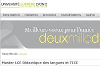 Master Langues et cultures étrangères - Spécialité professionnelle - Didactique des langues étrangères et TICE